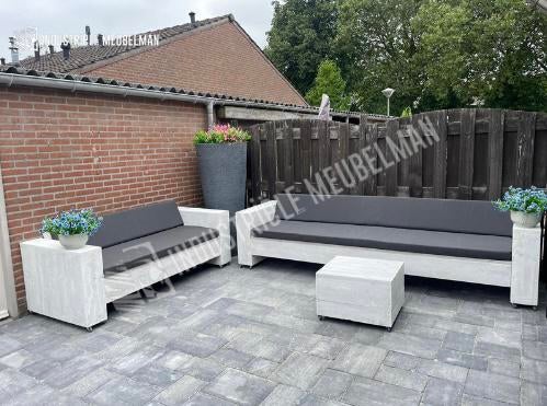 Steigerhouten Loungeset Loungebank Tuin Lounge Banken ACTIE!, Tuin en Terras, Verzenden, Steigerhout, Nieuw, Eettafel