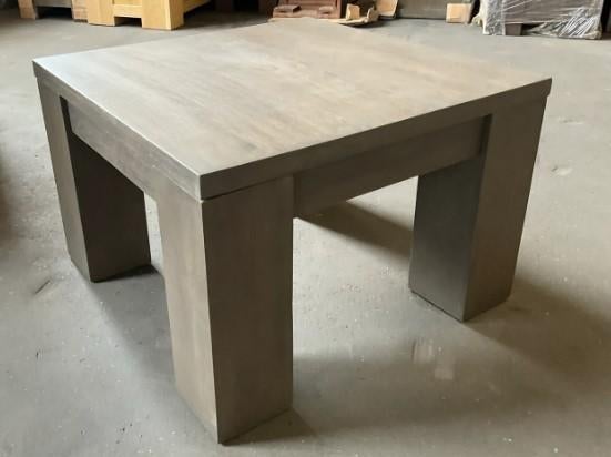 Eikenhouten vierkante tafels, hoektafels 60x60 in verpakking, Ophalen, 50 tot 100 cm, Nieuw, 50 tot 100 cm