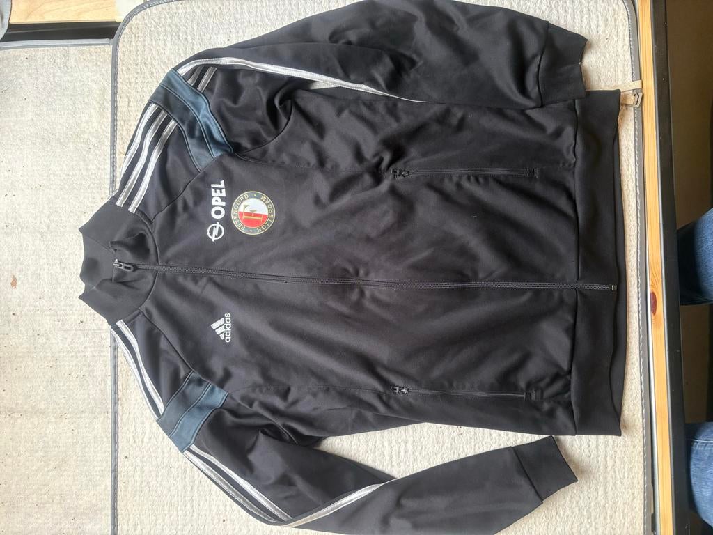 Feyenoord Sport Jack - Maat M, Ophalen of Verzenden, Zo goed als nieuw, Maat 48/50 (M), Zwart