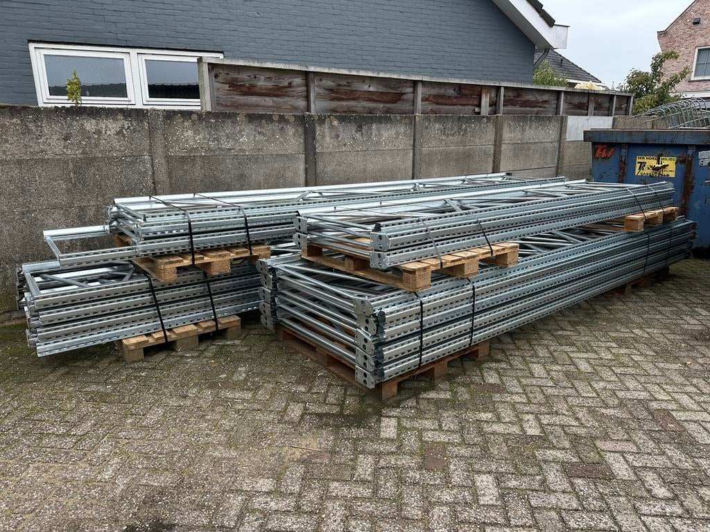 Gebruikte palletstelling l Metalsistem l lange liggers l, Ophalen of Verzenden