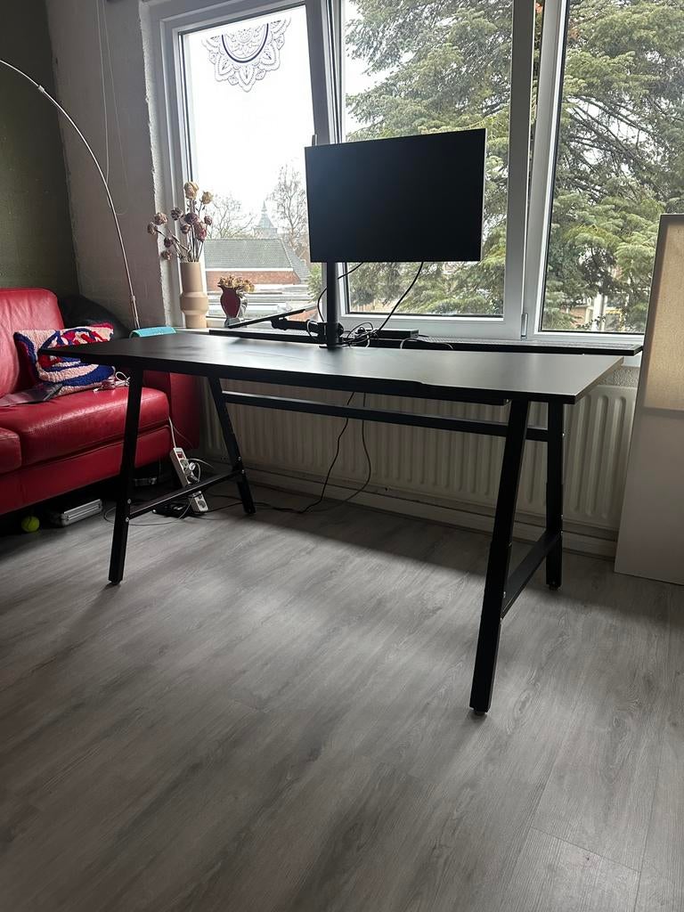 Gaming desk - black - 160x80cm, Ophalen of Verzenden, Zo goed als nieuw