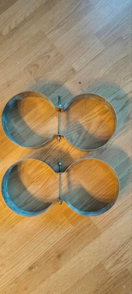 RVS Bandenset t.b.v. Dubbel 2x 12L Duikflessen, Ophalen of Verzenden, Gebruikt, Duikfles