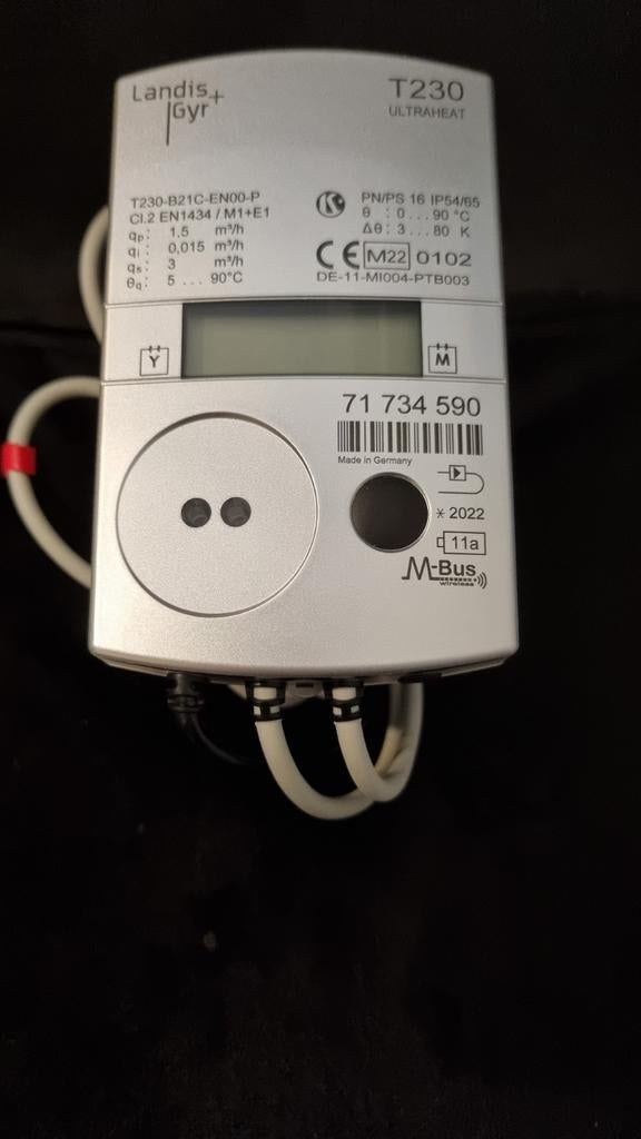 Landis Gyr T230 Warmtemeter warmte meter, Doe-het-zelf en Verbouw, Thermostaten, Nieuw, Ophalen of Verzenden