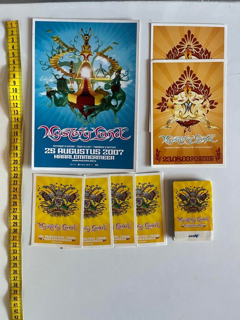 Party Flyers Collectie Mysteryland, Verzamelen, Ophalen of Verzenden, Zo goed als nieuw, Foto of Kaart