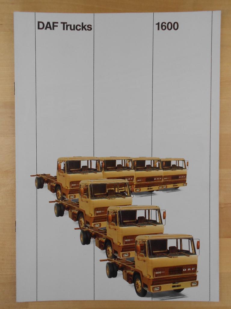 DAF 1600 Brochure ca 1982, Boeken, Ophalen of Verzenden, Zo goed als nieuw, Overige merken, DAF