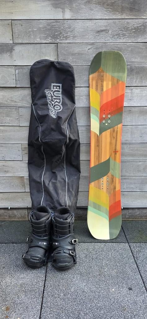 K2 Snowboard (145) + Burton Bindings & Boots + Bag, Ophalen of Verzenden, Gebruikt, Board