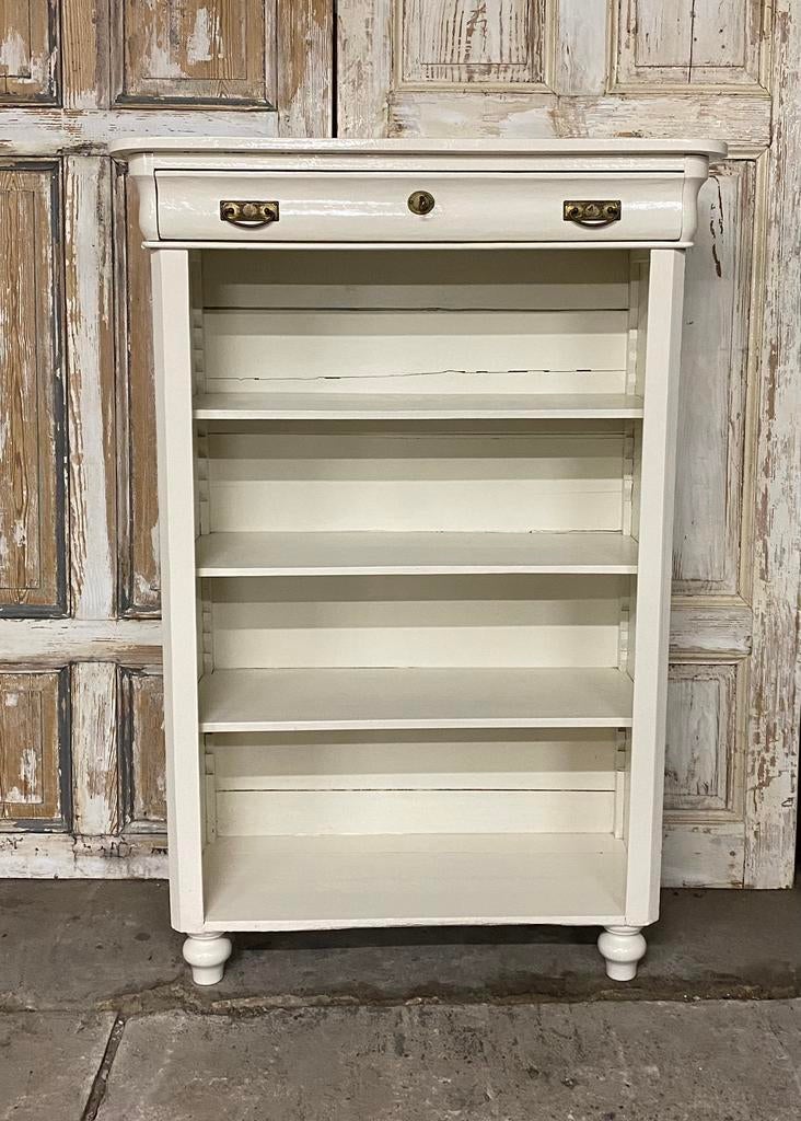 Oude Kast, Boekenkast, Keukenkast. Landelijke Stijl. Wit., Ophalen