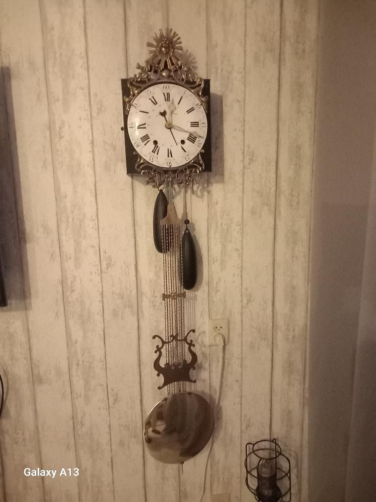 Antieke hang klok, Antiek en Kunst, Antiek | Klokken, Ophalen of Verzenden