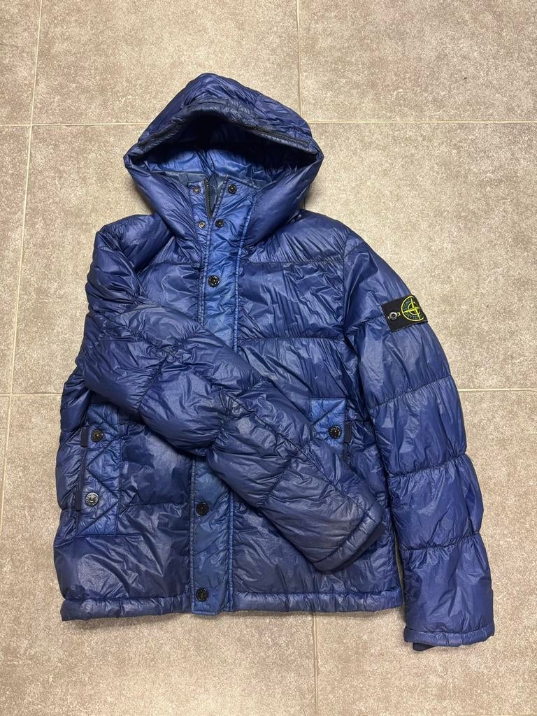 Vintage Stone Island Jas, Ophalen of Verzenden, Gedragen, Overige maten, Blauw
