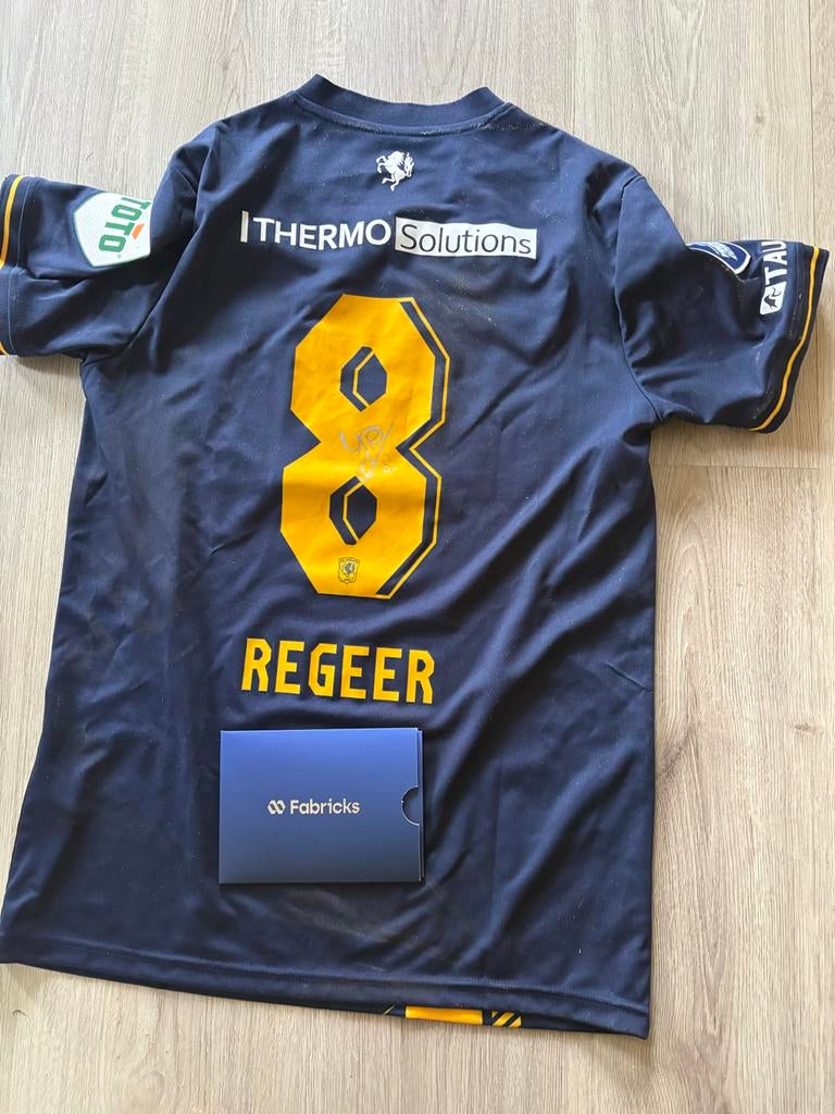 Matchworn Shirt FC Twente Youri Regeer, Maat L, Ophalen of Verzenden, Gebruikt, Shirt