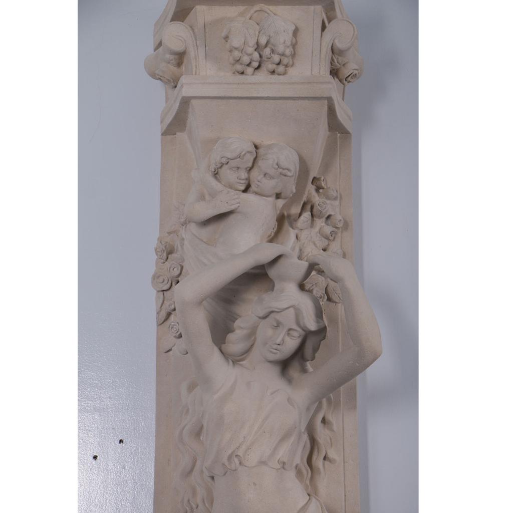 Roman Girl Bowl Pilaster - Pilaar set 2, Ophalen, HorecaBeelden, Nieuw, HorecaBeelden
