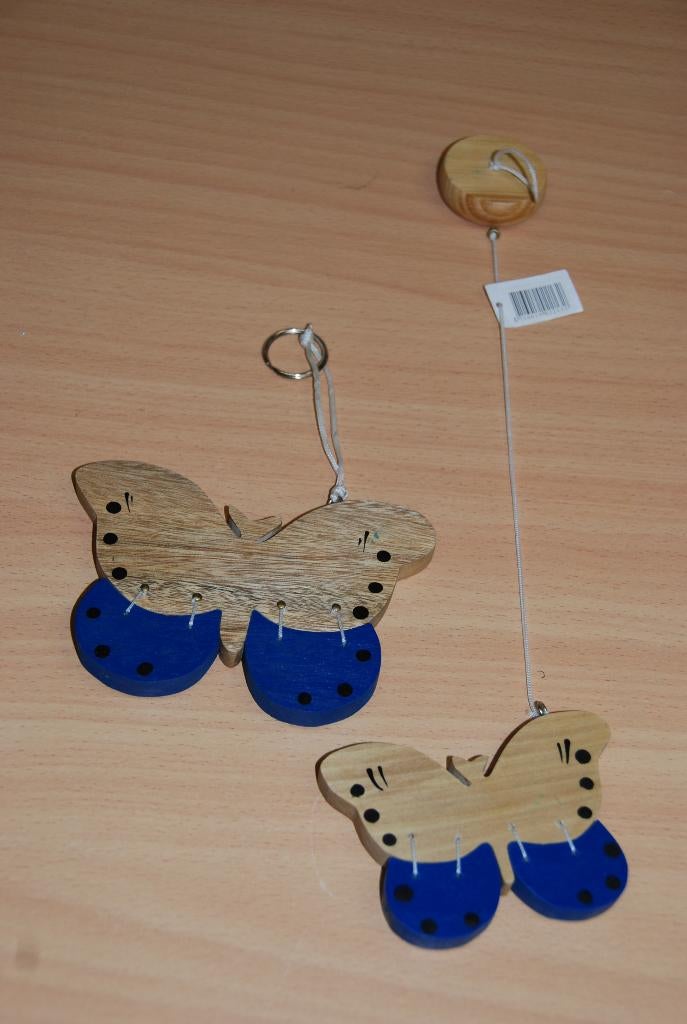 Houten vlinders type 1.         Materiaal: blank hout., Tuin en Terras, Ophalen of Verzenden, Nieuw
