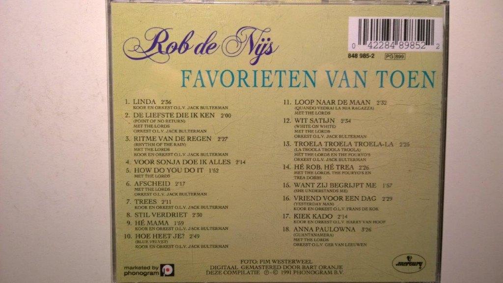 Rob de Nijs - Favorieten Van Toen, Ophalen of Verzenden, Zo goed als nieuw, Pop