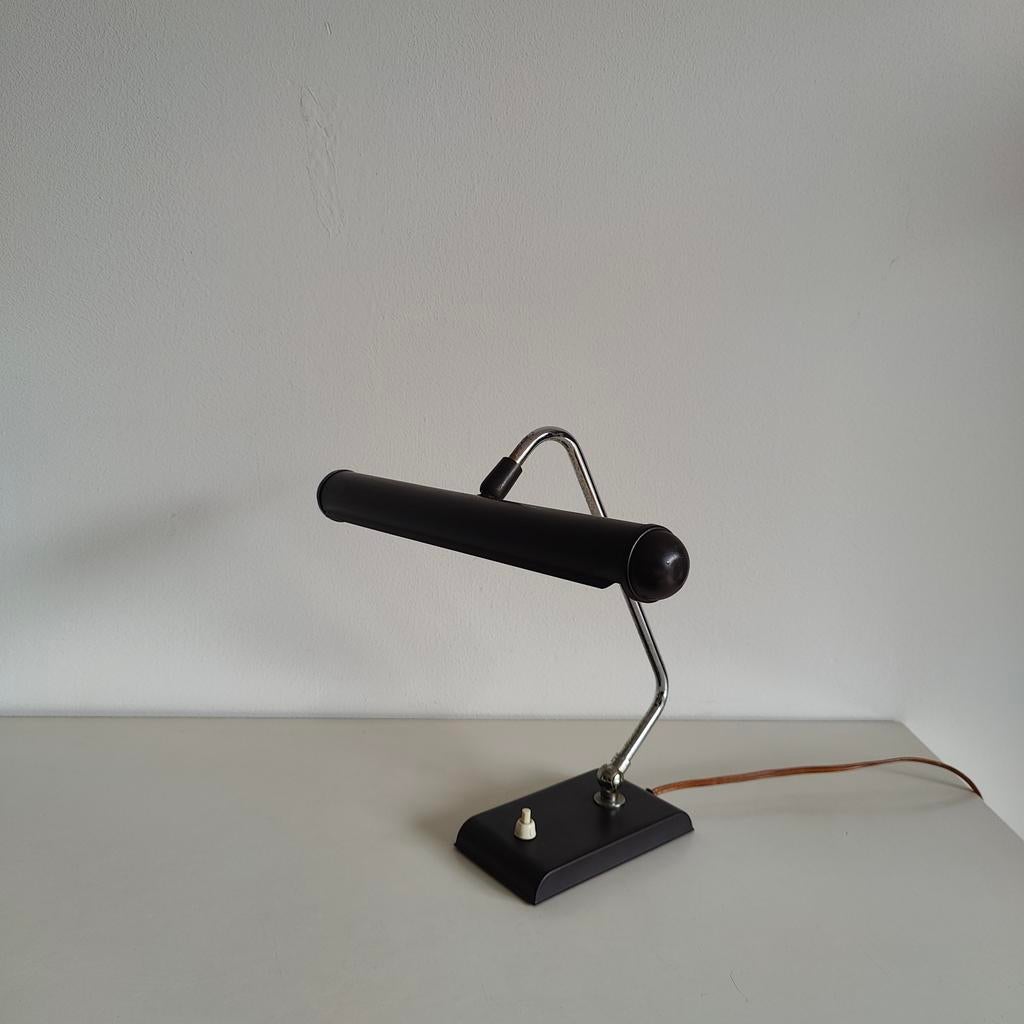 Heca Edam design lamp jaren 60, Gebruikt, Vintage, Ophalen of Verzenden, Metaal