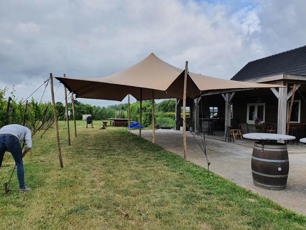 Stretchtent huren 6x10,5m | Incl. op- & afbouw | Stuntprijs!, Ophalen, Overige typen, 6 meter of meer, Nieuw