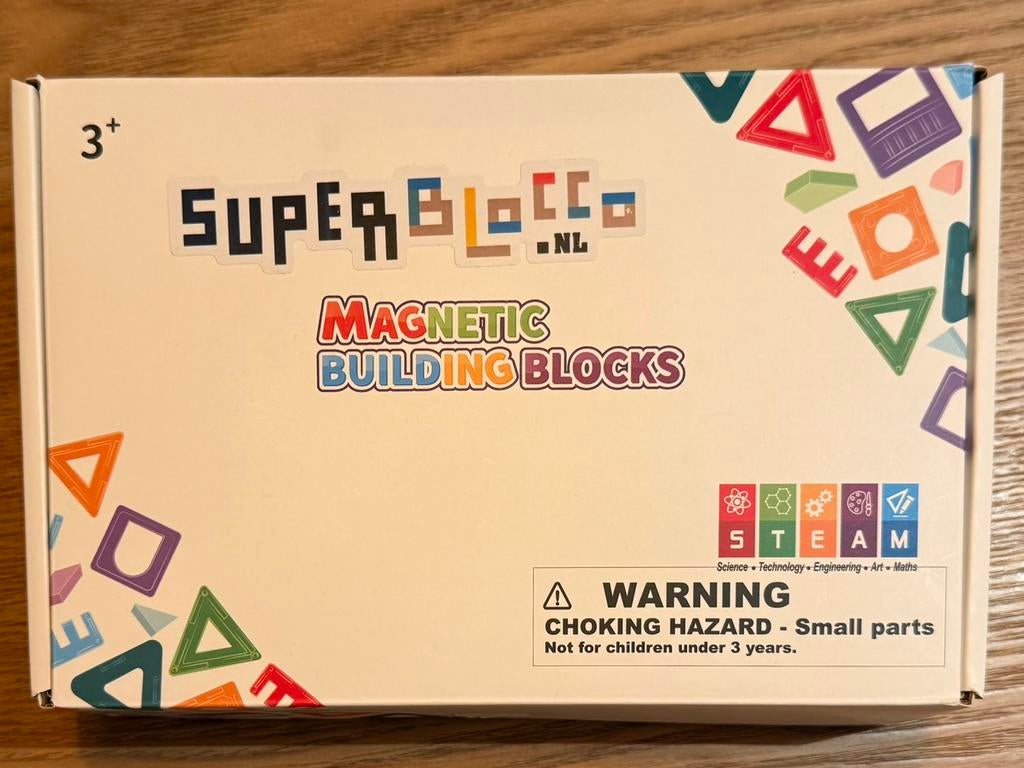 Superblocco magnetic tiles NIEUW 45-delig, Ophalen of Verzenden, Nieuw