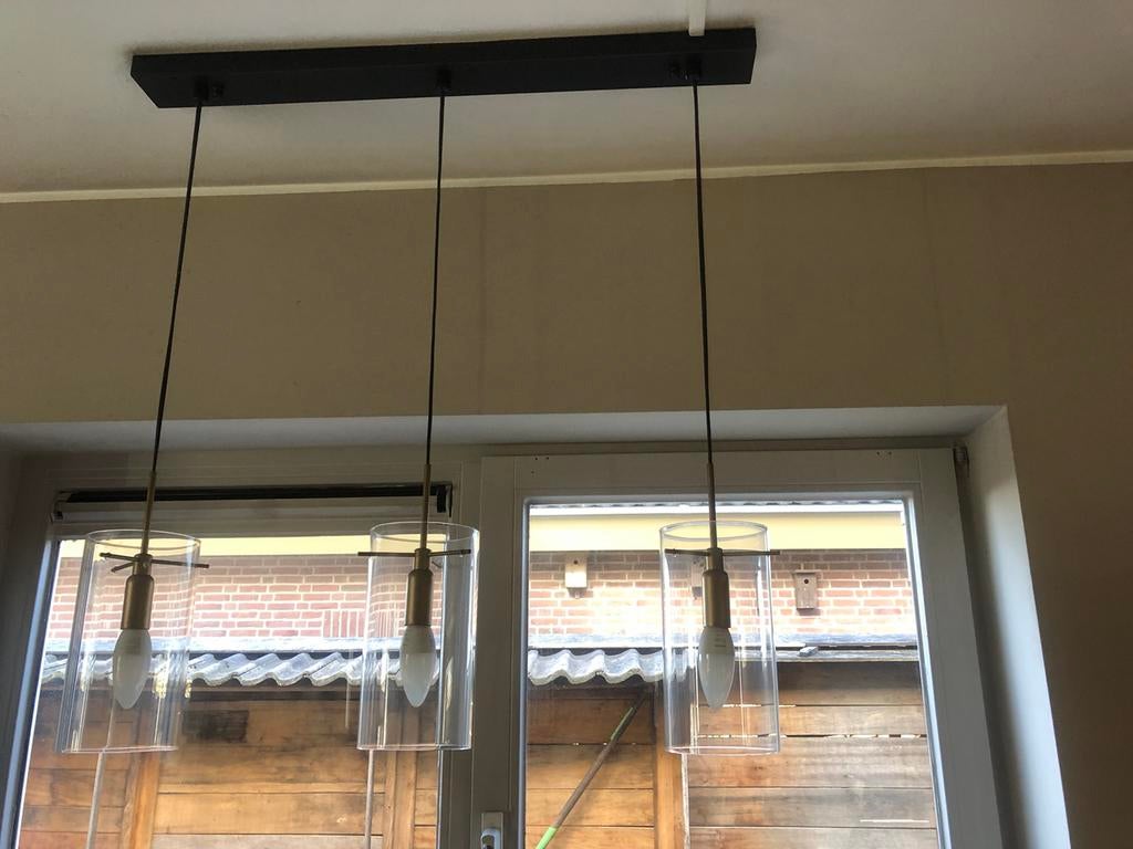 Hanglamp/ barlampen Glas, Ophalen, 50 tot 75 cm, Modern, Glas