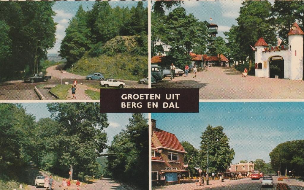 BERG EN DAL Panorama's Dorpsgezichten Groeten kl.f., Verzenden, 1960 tot 1980, Gelopen, Gelderland