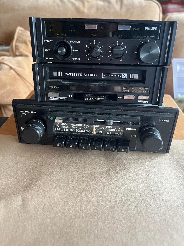 Philips autoradioset 1982, Ophalen of Verzenden, Gebruikt