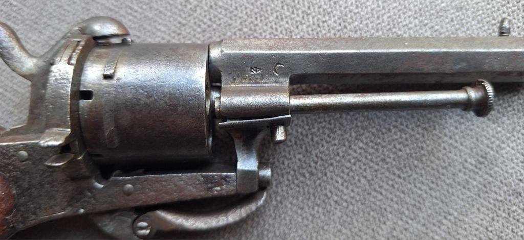 Antieke Frans revolvertje., Ophalen of Verzenden