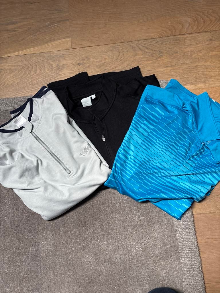Sportshirts (loop) Craft, Shamp en Nike Dry-Fit XL, Zwart, Maat 56/58 (XL), Ophalen of Verzenden, Hardlopen of Fietsen
