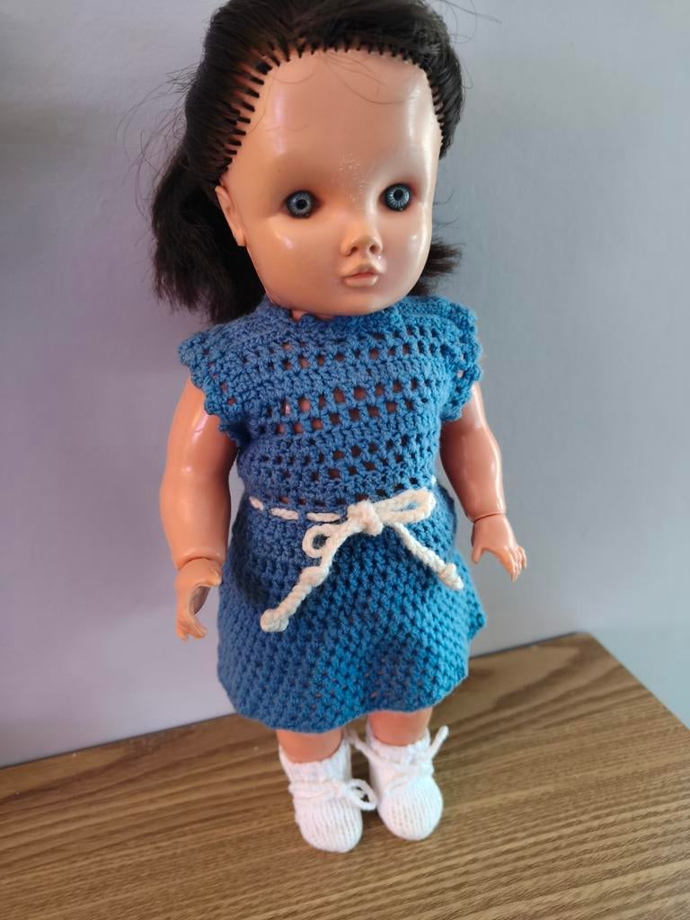 Vintage Wildebras Pop - 28 cm - Hard Plastic, Verzamelen, Ophalen of Verzenden, Gebruikt, Pop