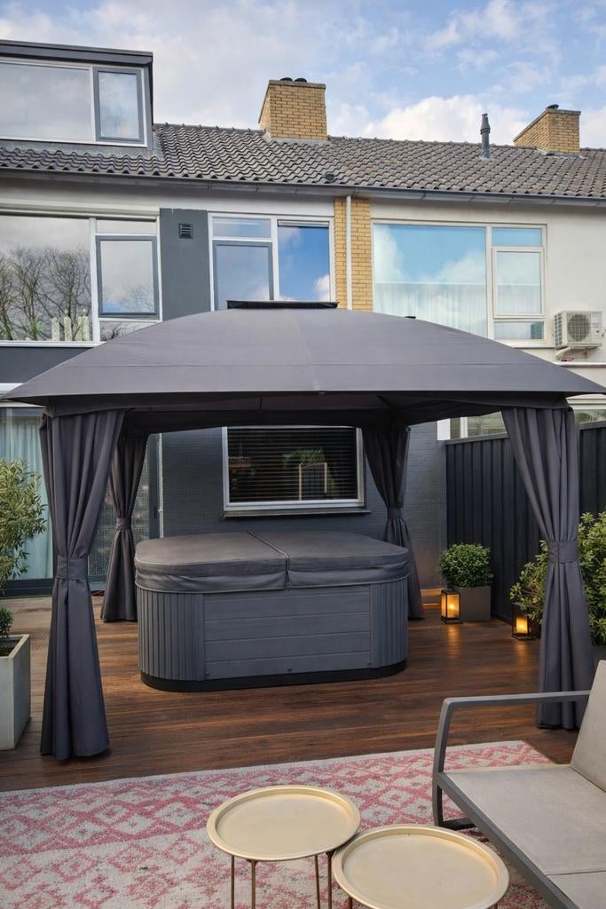Central Park partytent Brize staal grijs 300x360cm, Tuin en Terras, Partytenten, Ophalen, Minder dan 5 meter
