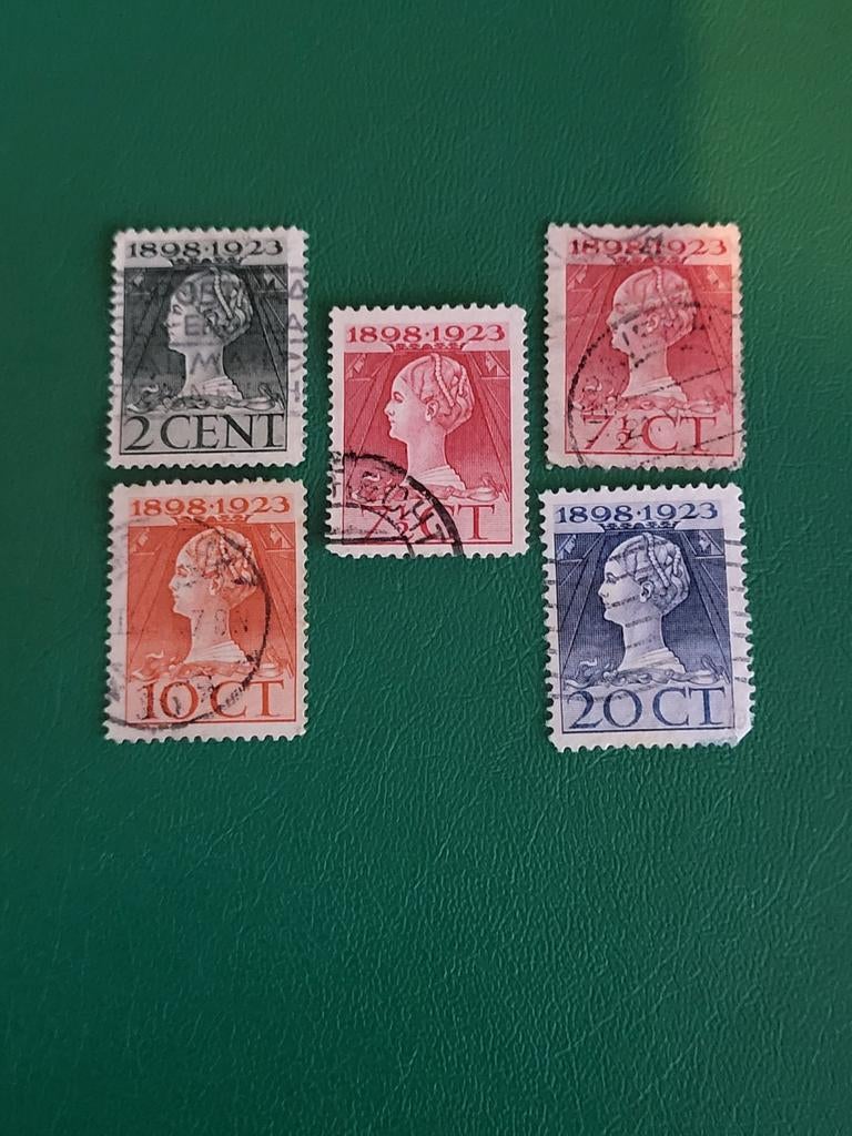 Postzegels Koningin Wilhelmina 1898-1923, Postzegels en Munten, Postzegels | Nederland, Ophalen of Verzenden, T/m 1940, Gestempeld