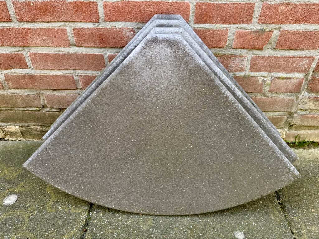 Parasol tegels (rond), Ophalen, Gebruikt, Overige typen, Natuursteen