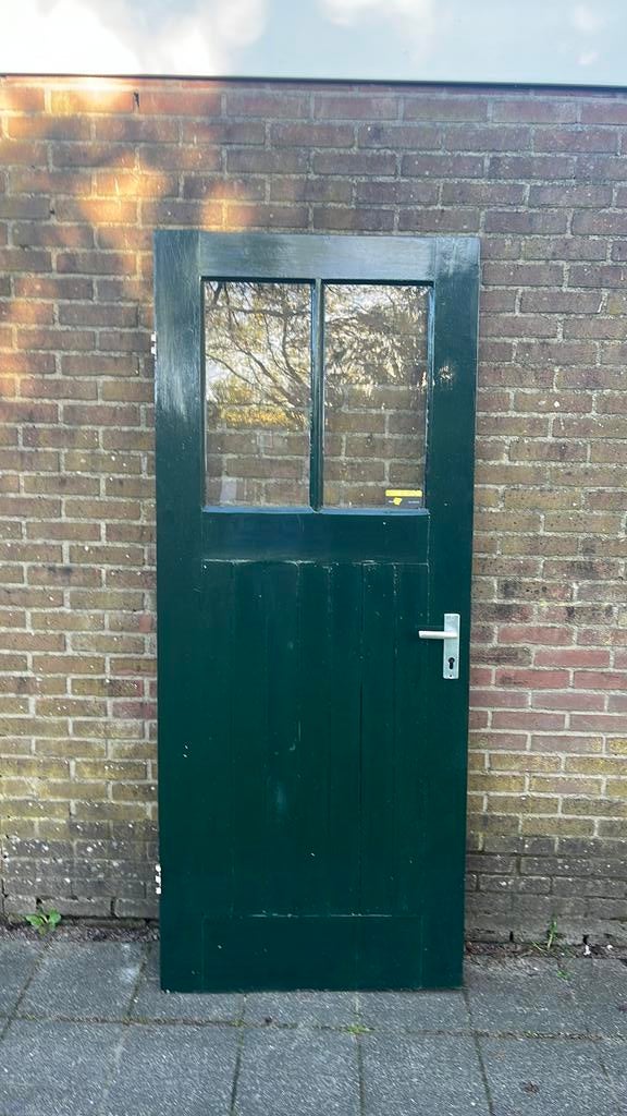 Schuurdeur, 80 tot 100 cm, Ophalen of Verzenden, 200 tot 215 cm, Hout