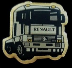 Renault Truck pin zwart-cremekleur, Verzenden, Nieuw, Transport, Speldje of Pin