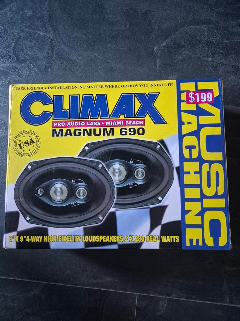 Climax Magnum 690 6x9" 4-weg High Fidelity Autoluidsprekers, Auto diversen, Ophalen