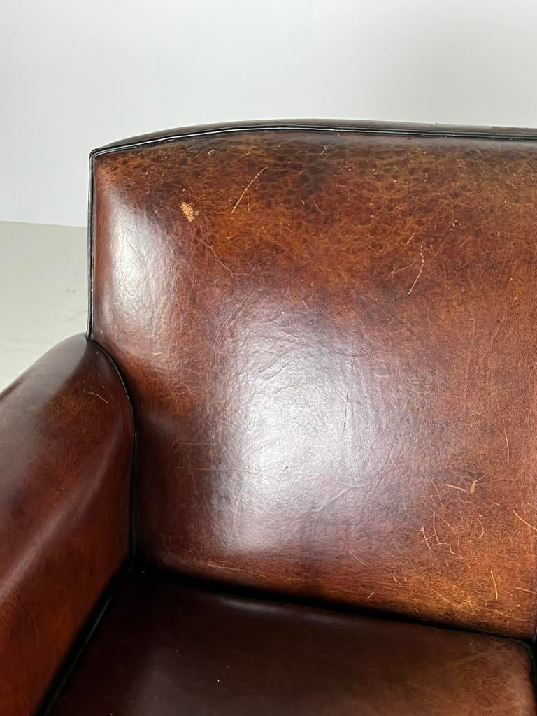 Lounge Atelier bank schapenleer mancave, Ophalen