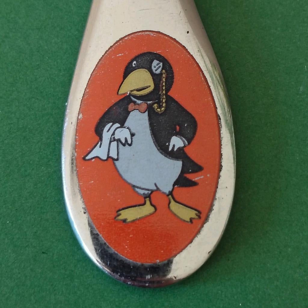 MESJE MET PINGUÏN OBER*BSF KINDER MES, Verzenden, Gebruikt, Rvs of Chroom, Los bestek