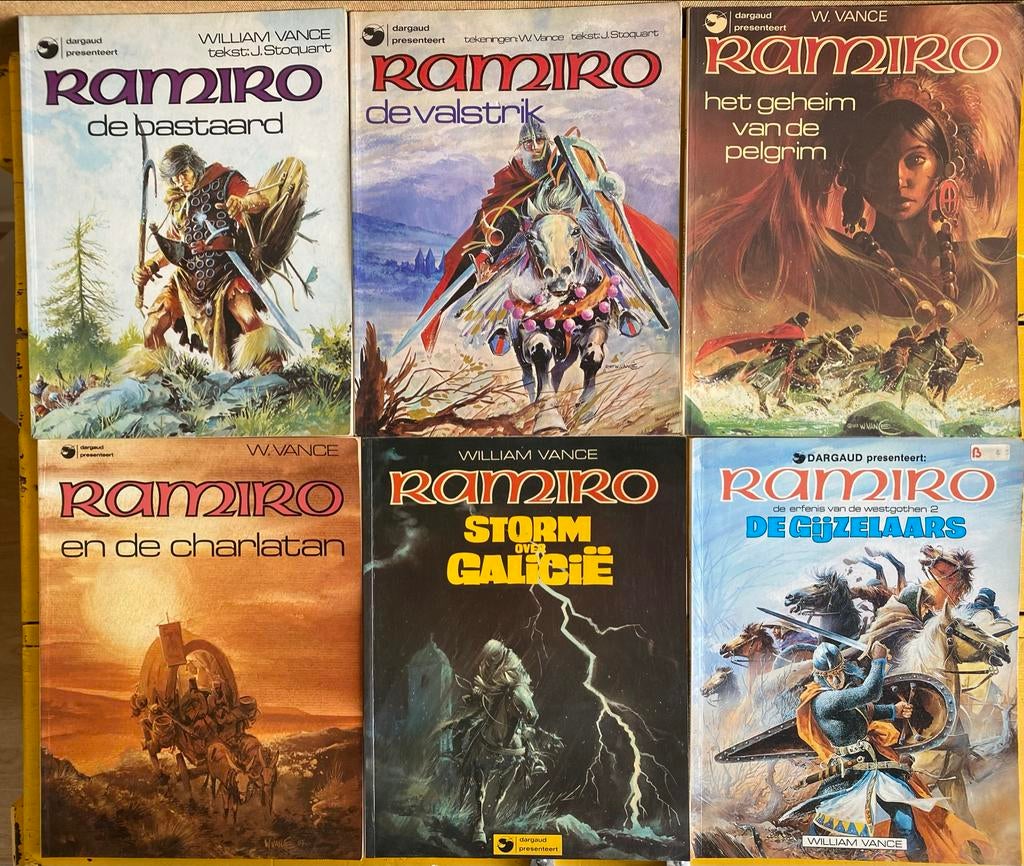 Ramiro stripboeken - 6 delen - William Vance, Meerdere stripboeken, Ophalen of Verzenden, Gelezen