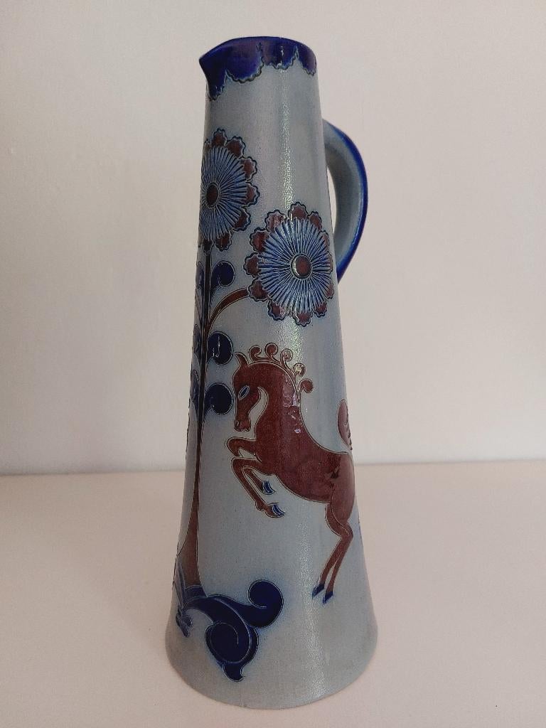 Grote Girmscheid Wijnkan - Handarbeit 361, Antiek en Kunst, Antiek | Keramiek en Aardewerk, Ophalen of Verzenden