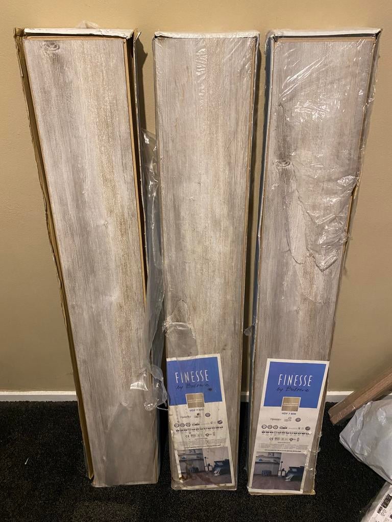 Laminaat nieuw – V-groef – 3 pakken (6,45 m²) Balterio, Ophalen, 50 tot 150 cm, Nieuw, 5 tot 10 m²