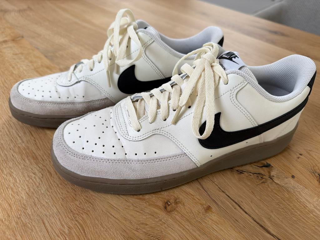 Nike Court Vision Low Next Nature Sneakers maat 44,5, Wit, Ophalen of Verzenden, Sneakers of Gympen, Zo goed als nieuw