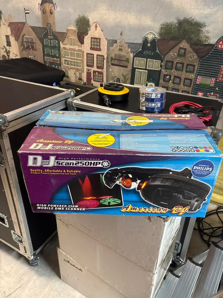 2 x American DJ DJ Scan 250HP - Krachtige DMX Scanner, Muziek en Instrumenten, Licht en Laser, Ophalen, Nieuw, Licht