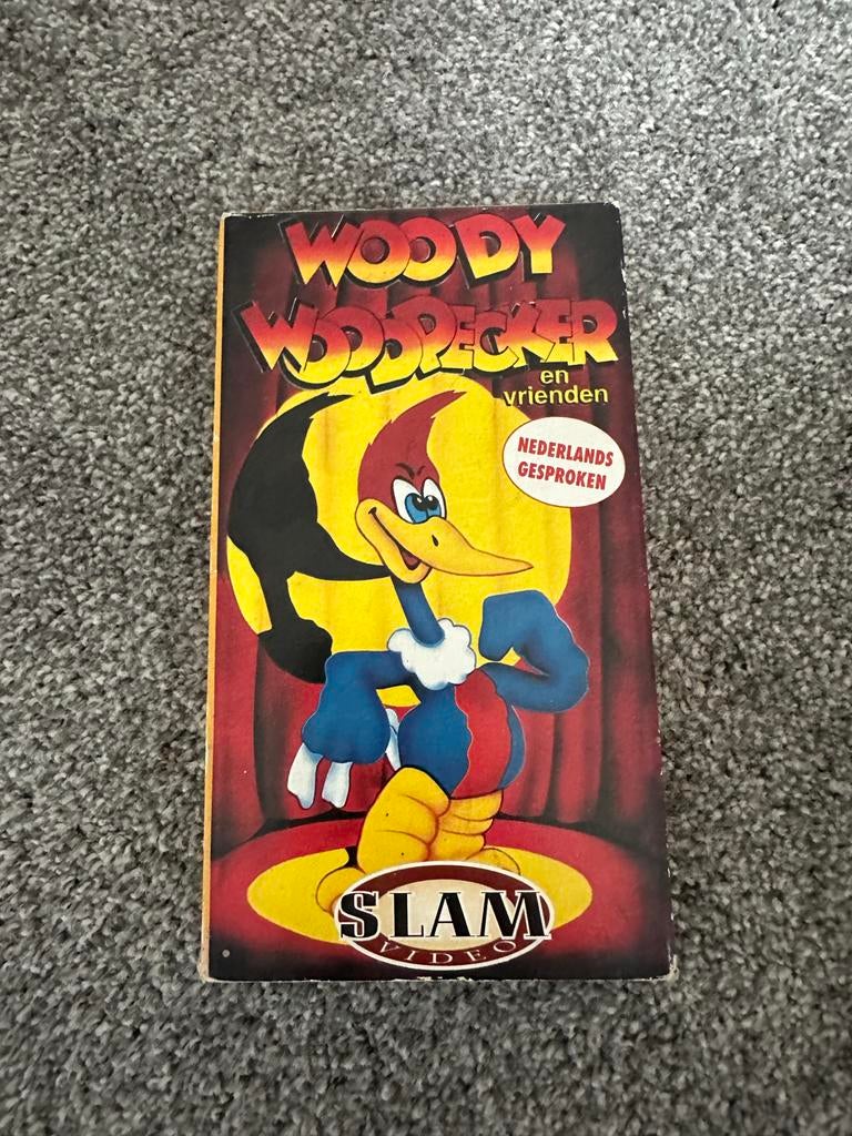 Woody Woodpecker en vrienden VHS - Nederlands gesproken, Cd's en Dvd's, VHS | Kinderen en Jeugd, Tekenfilm, Alle leeftijden, Ophalen of Verzenden