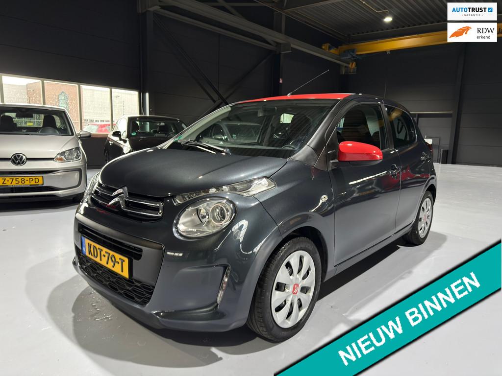 Citroen C1 1.2 PureTech Airscape Shine 1ste eigenr|Stoelverw, Voorwielaandrijving, Stof, Gebruikt, Euro 6