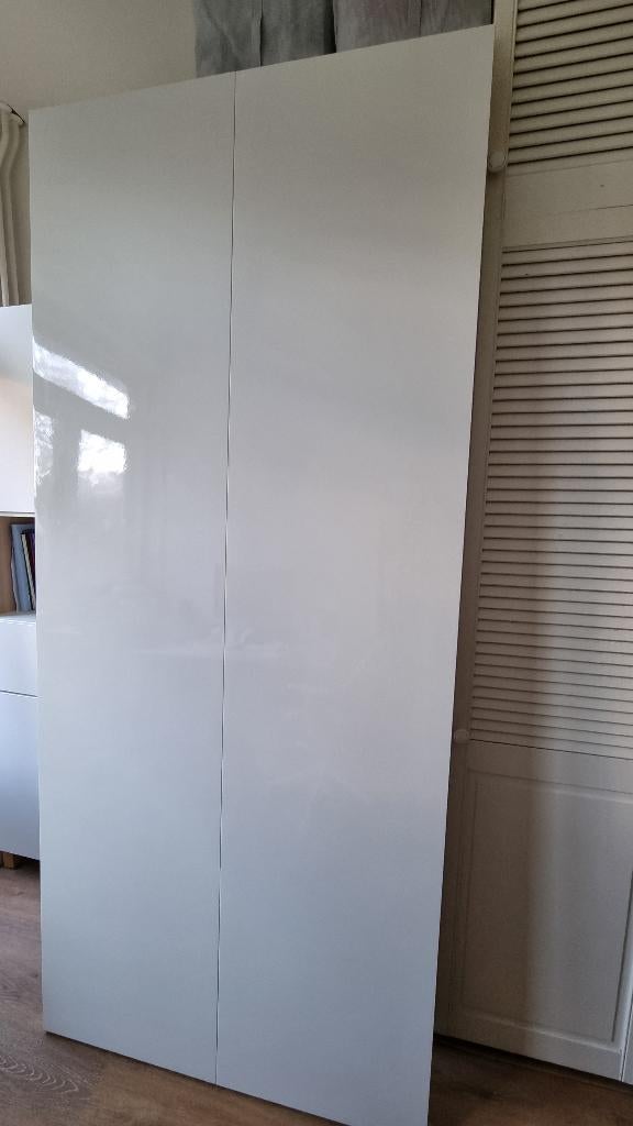IKEA Pax Schuifdeuren HASVIK 200x236 Hoogglans Wit, Ophalen, Gebruikt, 200 cm of meer, 200 cm of meer