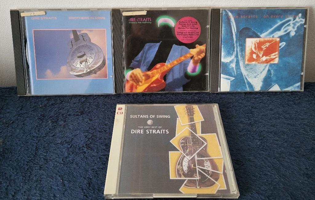 4 rock cd's van Dire Straits, Verzenden, Gebruikt, Overige genres