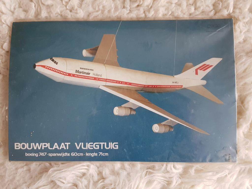 Bouwplaat Boeing 747, MartinAir, Ophalen of Verzenden, 1:72 tot 1:144, Overige merken