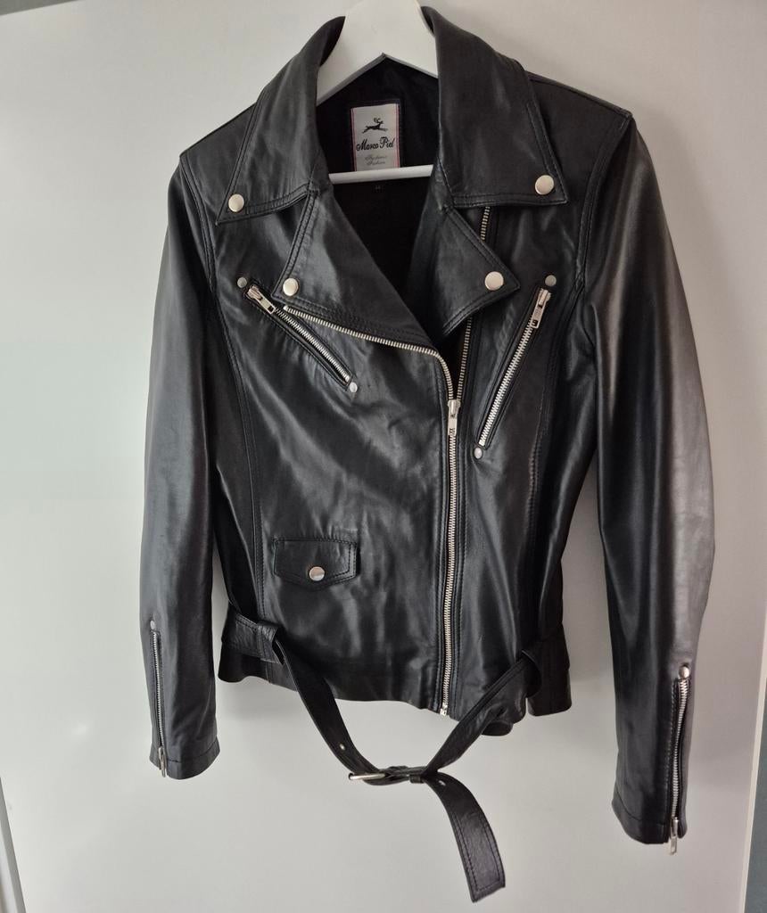 Jack, zwart van écht lams leer, Maat 38/40 (M), Marco Piel, Zwart, Ophalen of Verzenden