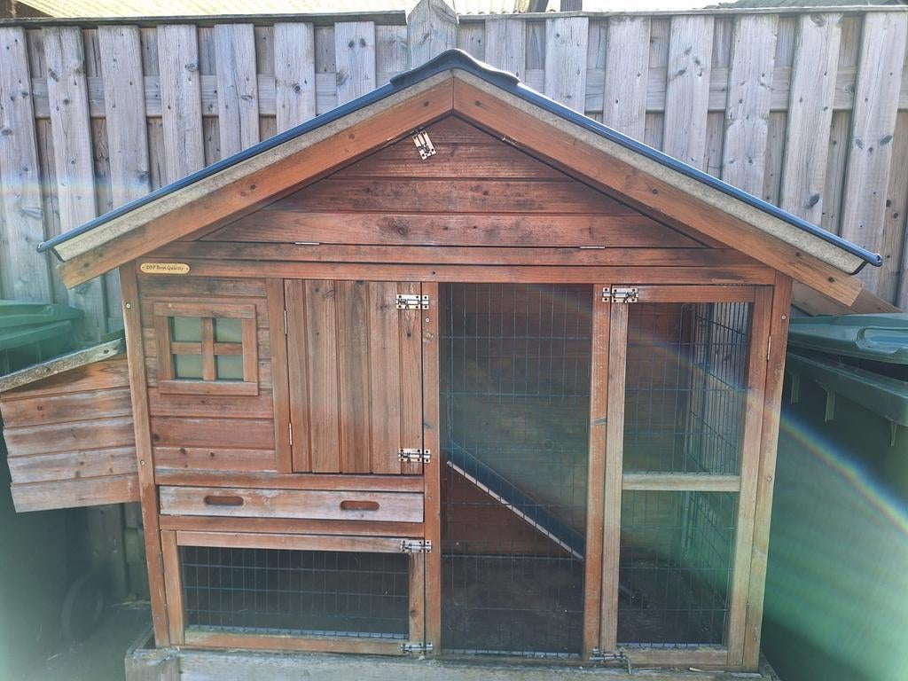 Konijnenhok buitenhok konijn, Dieren en Toebehoren, Ophalen, 90 cm of meer, Konijn, Hok