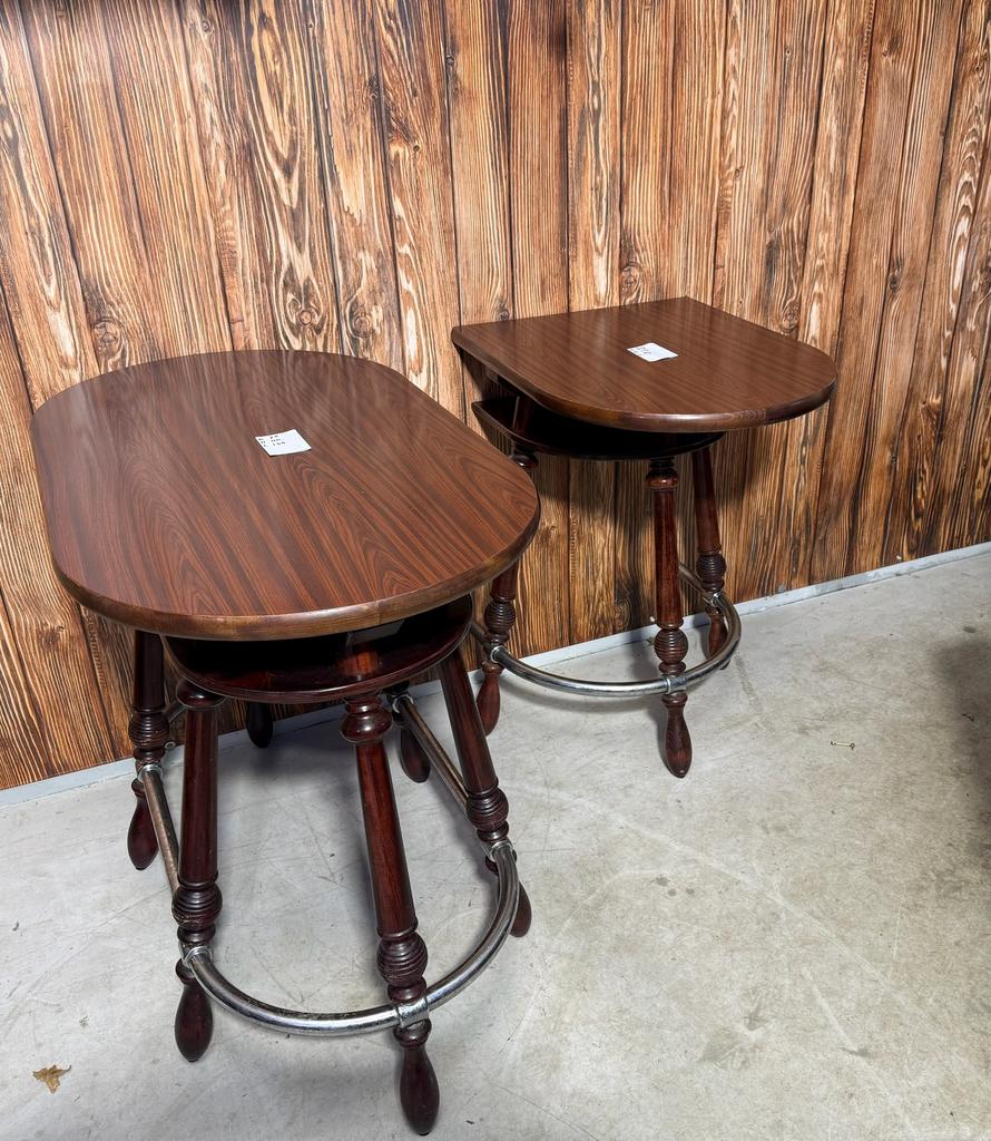 Statafel Set – Halve Wandtafel + Ovale Statafel, Ophalen, Zo goed als nieuw