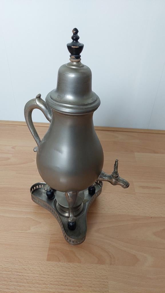 Tinnen kraantjes koffiekan, Antiek en Kunst, Antiek | Tin, Ophalen of Verzenden