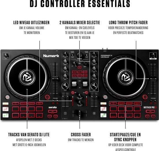 Numark Mixtrack Pro FX (DJ-set) *Nieuw*, Muziek en Instrumenten, Dj-sets en Draaitafels, Numark, Info@Numark.nl, Nieuw, Ophalen of Verzenden