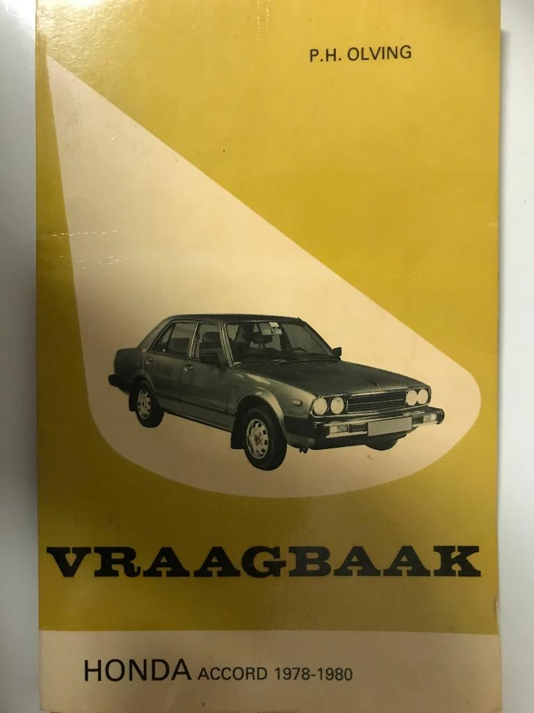 Vraagbaak HONDA Accord door PH Olving, Verzenden
